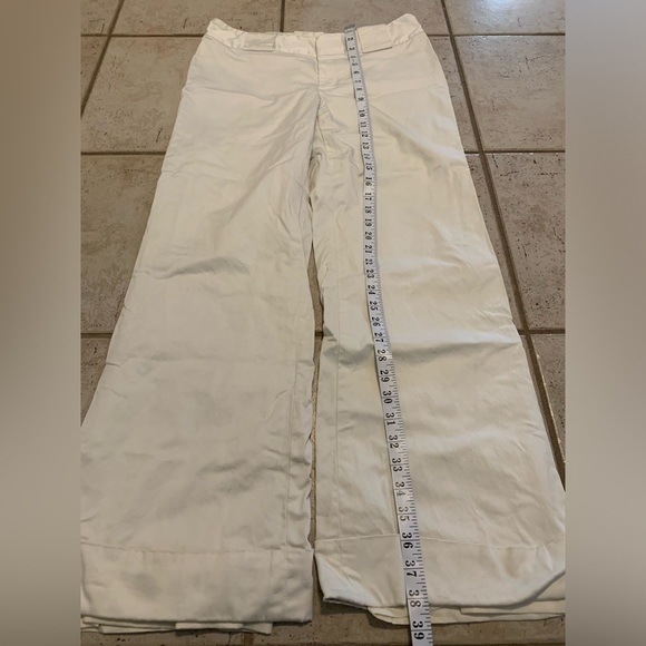 Banana Republic Wide Leg Linen Blend Pants Size 8 Stretch - Picture 8 of 10